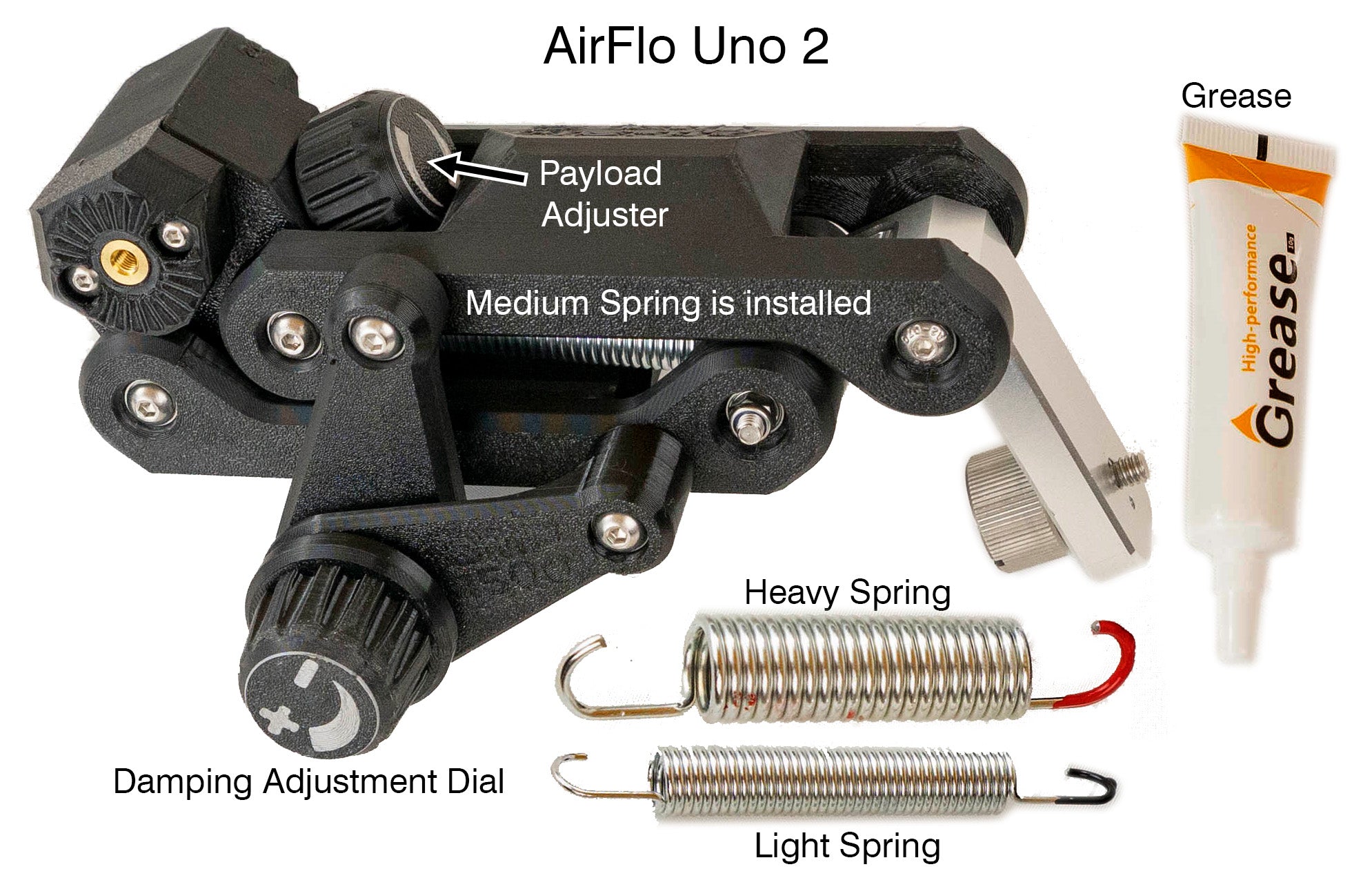 AirFlo Uno 2 with Suction Cup Mount - 4th Axis