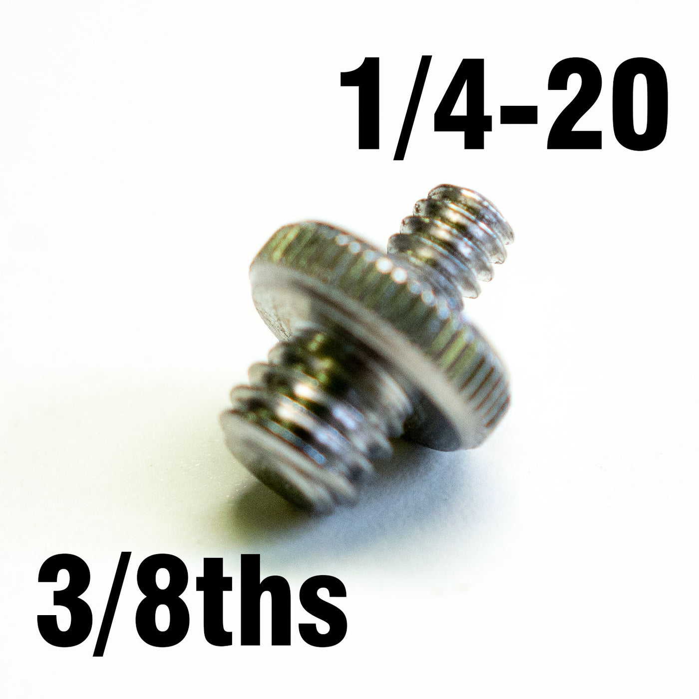 Male to Male 3/8ths to 1/4-20 adaptor - Sellout! - ScottyMakesStuff